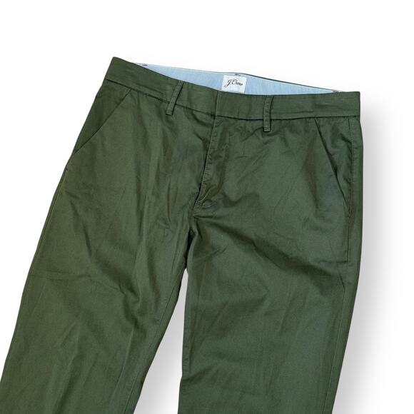 J. Crew Womens Slim Boyfriend Chino Ankle Length Pants Size 28 Army Green - Picture 3 of 11